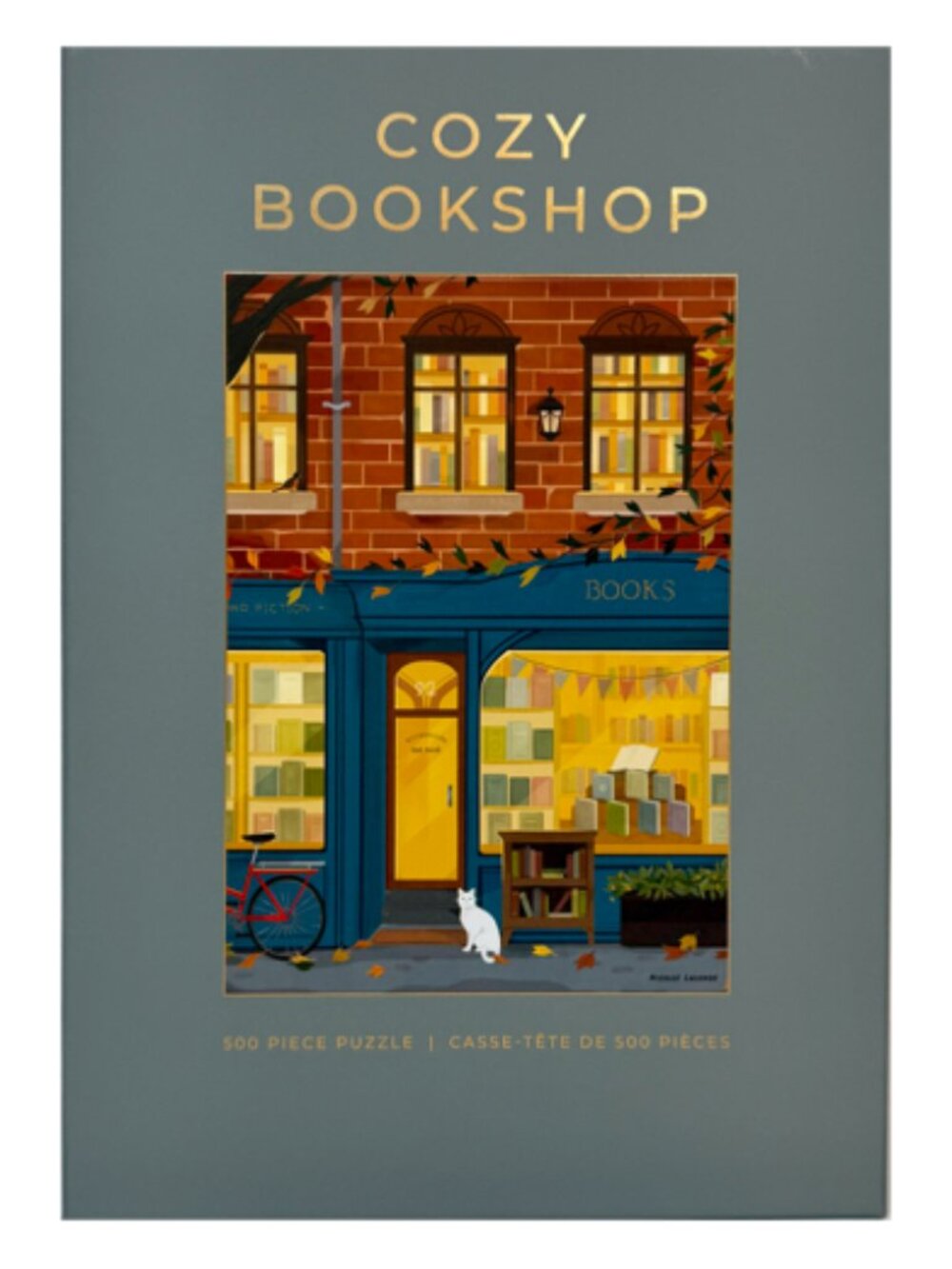 HOBBRY Cozy Bookshop 500 Piece Jigsaw Puzzle Nicole Lalonde NEW